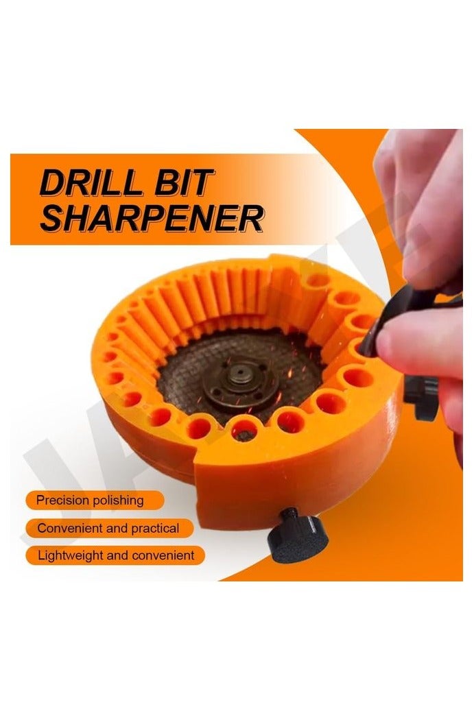 HOMESTAR Drill Bit Sharpener, Power Drill Bit Grinding Attachment, Old Drill Bit Grinder, Giant Blade Angle Grinder for Grinding Drill Bits, 2 to 13 Mm Drill Bits for Grinding 125 Mm Grinder, Made of Plastic, No Electricity Required - Image 2