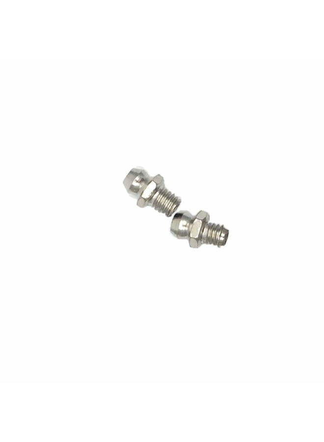 COMOK Hydraulic Grease Fitting Kit, 20Pcs M6(1/4") Male Thread Straight Zerk Grease Accessories, Silver Tone - Image 3