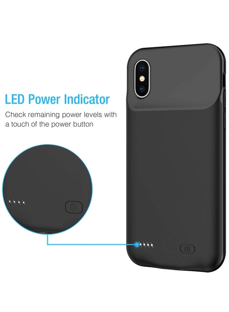 Battery Case for iPhone Xs Max, Enhanced 4000mAh Protective Portable Charging Case Rechargeable Extended Battery Pack Compatible with iPhone Xs Max (6.5 inch) Charger Case (Black) - Image 3
