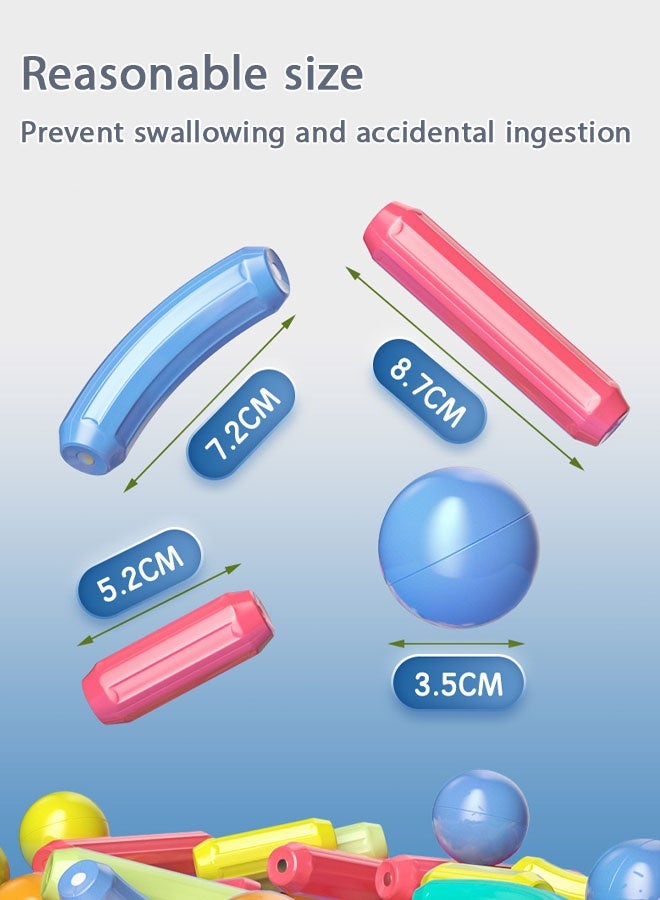 Kids Magnetic Bar, Magnetic Building Sticks STEM Educational Sensory Toy Preschool Learning Montessori Toys for Toddlers Boys Girls Ages 3-8, Gift for Kid’s Educational Learning, 64Pcs - Image 2