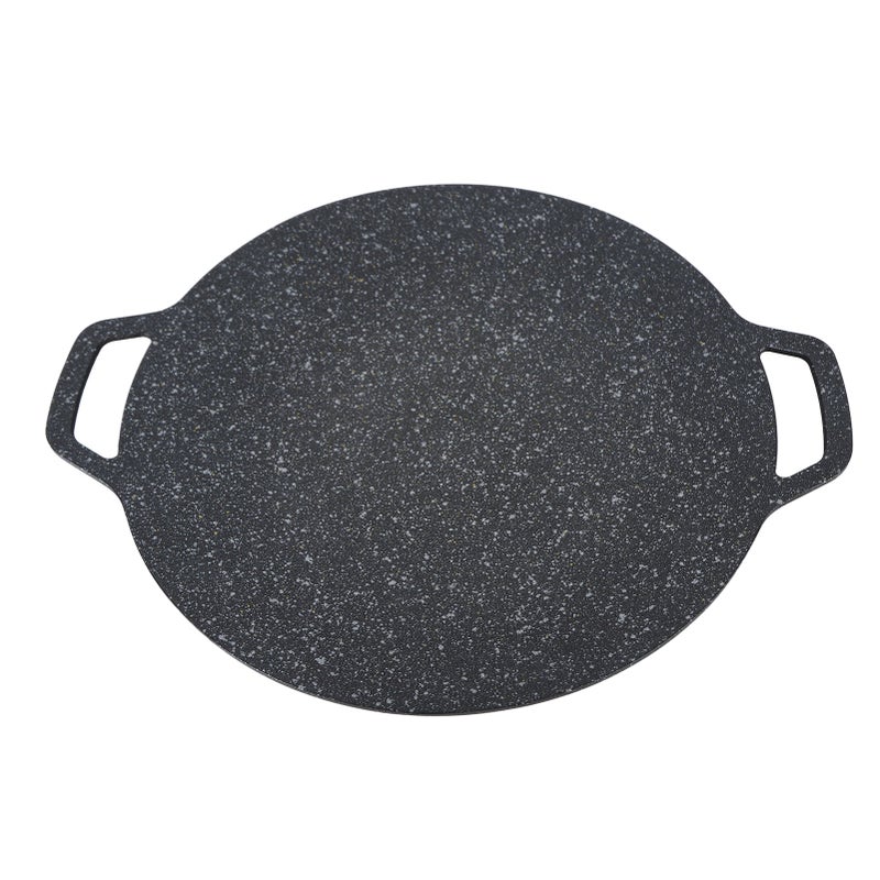 Barbecue Plate Reusable Easy Clean High Thermal Conductivity Coating Surface Grill Pan for Hiking Camping 34cm/13.38in - Image 1