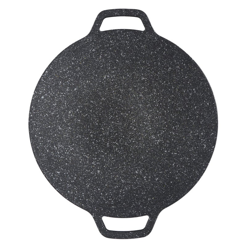 Barbecue Plate Reusable Easy Clean High Thermal Conductivity Coating Surface Grill Pan for Hiking Camping 34cm/13.38in - Image 2