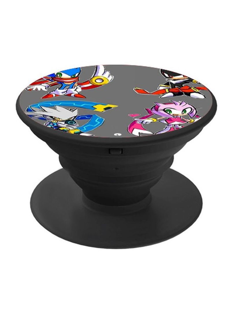 RKN Printed Pop Socket Grey/Pink/Blue - Image 1