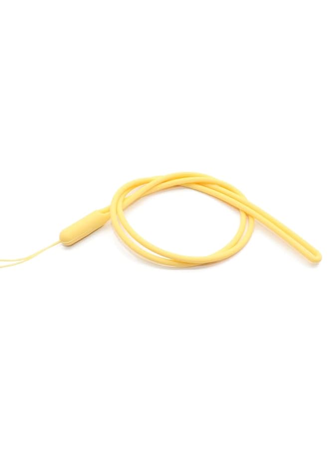 17Cm Length Mobile Phone Mini Electronic Device Holder Keychain Business Card Gym Speaker Any Portable Mini Device Yellow  - Image 1