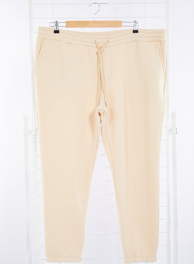 trendyol Stone Plus Size Regular/Normal Cut Elastic Leg Jogger Fleece Sweatpants TMNAW24AJ00002 - Image 1