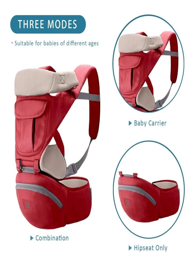 أو بيبي حاملة أطفال من أوبابي، مقعد للورك قابل للتعديل/مريح/خفيف الوزن/ناعم/يدعم أسفل الظهر، مصنوعة من القطن الأنيق مع 5 وضعيات للحمل، مناسبة للسفر والاستخدام اليومي، من حديثي الولادة إلى الأطفال الصغار (من 0 إلى 36 شهرًا). - Image 3