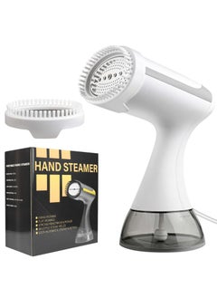 Generic Portable Handheld Garment and Fabric Steamer (White) 1500 Watts, 350ml Large Water Tank, Quick Heat, for Travelling,home,Clothing Iron, with Lint Brush, and Steam Nozzle  - Image 1