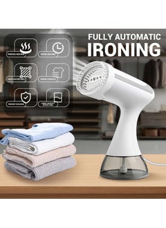 Generic Portable Handheld Garment and Fabric Steamer (White) 1500 Watts, 350ml Large Water Tank, Quick Heat, for Travelling,home,Clothing Iron, with Lint Brush, and Steam Nozzle  - Image 2