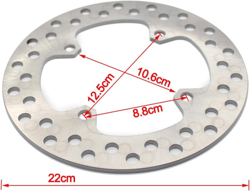 QASULER Motorcycle Rear Brake Disc Rotor - Image 2