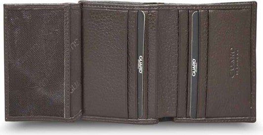 Guard Brown Multi-Compartment Mini Leather Men's Wallet  - Image 3