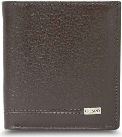 Guard Brown Multi-Compartment Mini Leather Men's Wallet  - Image 1