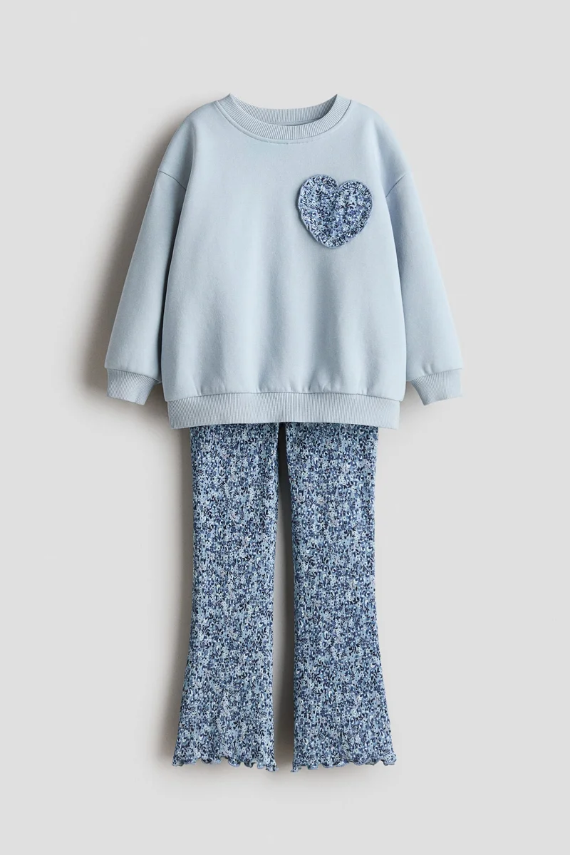 اتش اند ام طقم مكون من سويت شيرت ولغينغز - عبوة من قطعتين