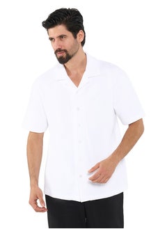 NAUTICA Textured Regular Fit Premium Cotton Cuban Collar Shirt  - Image 1