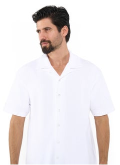 NAUTICA Textured Regular Fit Premium Cotton Cuban Collar Shirt  - Image 5