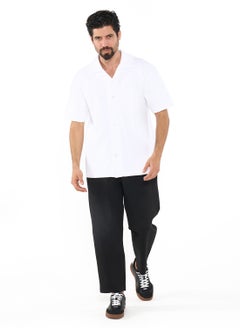 NAUTICA Textured Regular Fit Premium Cotton Cuban Collar Shirt  - Image 4