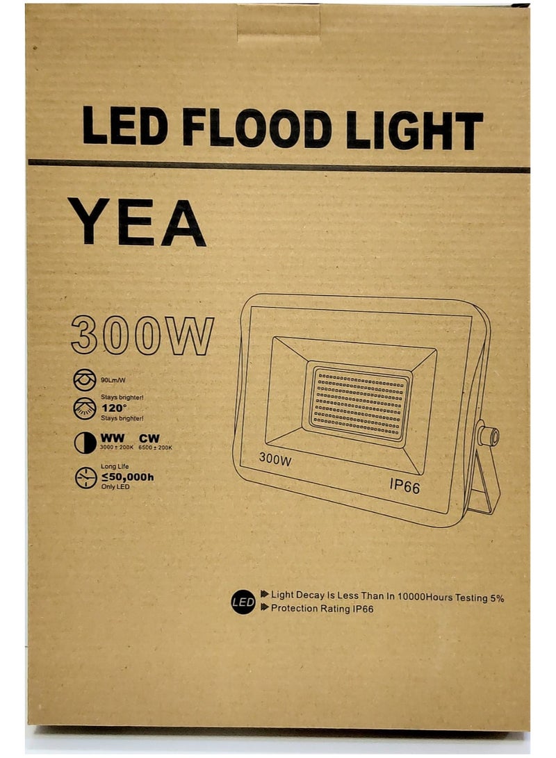 كشاف LED داخلي وخارجي بقوة 300 واط (أبيض) - Image 2