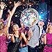 WERNNSAI Disco Ball Piata Disco Party Decoration Pull String Mirror Piata with Bat and Blindfold for Adult Birthday Party Supplies - Image 4