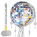 WERNNSAI Disco Ball Piata Disco Party Decoration Pull String Mirror Piata with Bat and Blindfold for Adult Birthday Party Supplies - Image 2