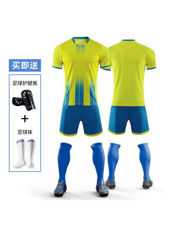Yellow Suit Short Sleeve Football Jersey - Image 1