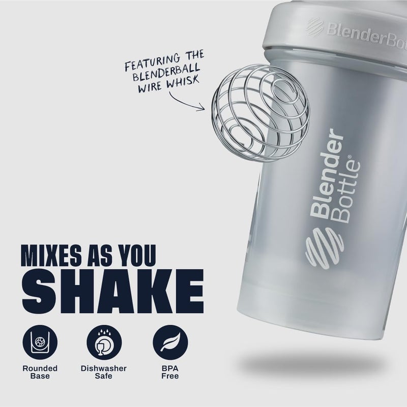 BlenderBottle Classic V2 Shaker Bottle Perfect for Protein Shakes and Pre Workout, 28-Ounce, Pebble Grey - Image 3