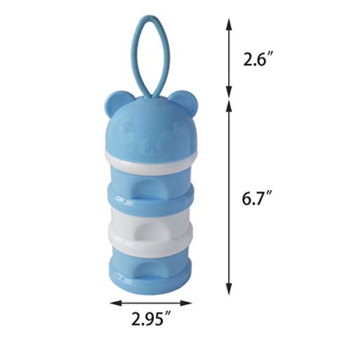 FOIBURELY Portable Bird Feeder Cups Bird Food Water Treat Box Parrot Food Storage Container，Pet Travel Feeder(Blue) - Image 2