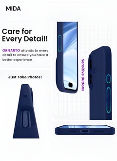 Mida iPhone 16 Plus Silicone Case Cover, full body protection case with a soft silky feel, shockproof cover with microfiber lining  - Image 3