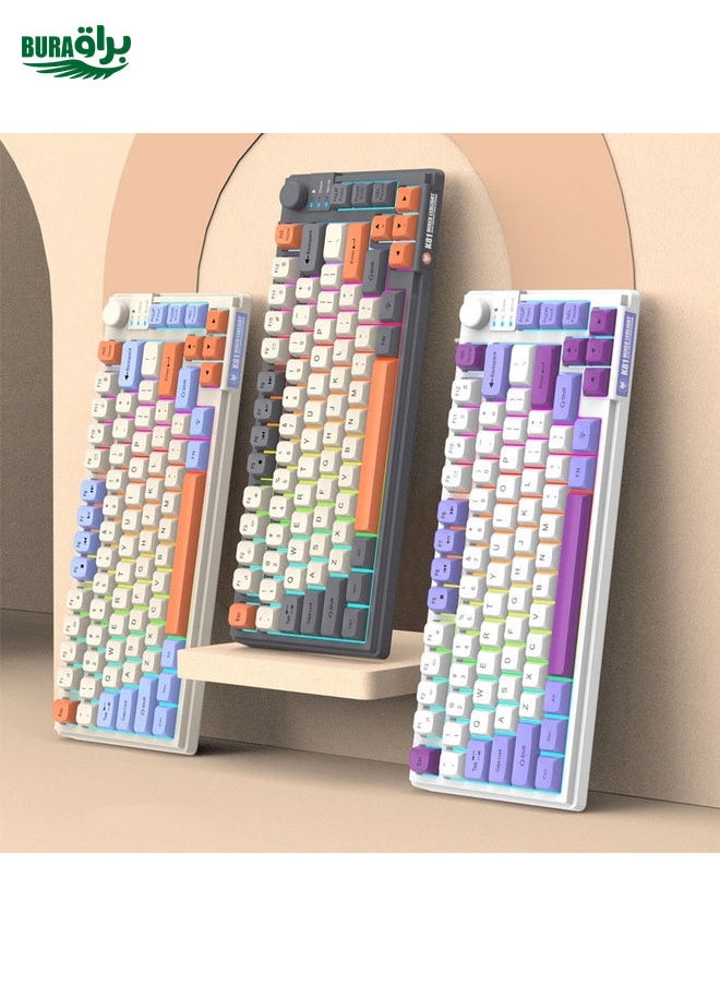 BURAQ XUNSVFOX K81 Laptop Gaming Office Wired Illuminated Keyboard(Shimmer)  - Image 2