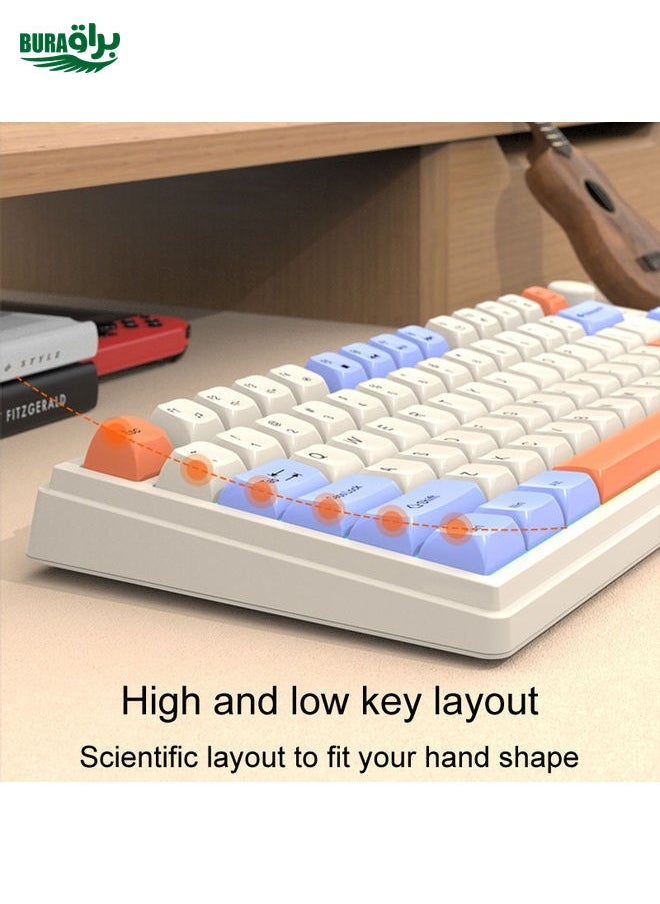 BURAQ XUNSVFOX K81 Laptop Gaming Office Wired Illuminated Keyboard(Shimmer)  - Image 5