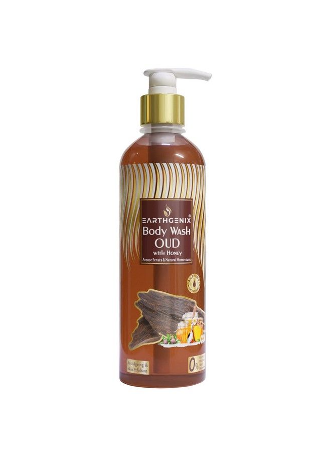 Earthgenix Body Wash Oud With Honey (300Ml) (Loofah Free) For Anti Ageing & Skin Exfoliant ; All Skin Types ; For Men And Women - Image 2