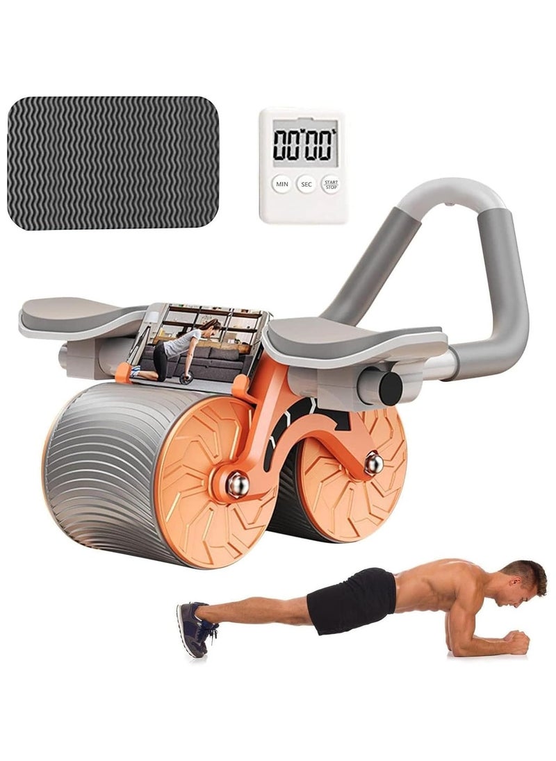 Generic - Abdominal Exercise Wheel, Automatic Rebound Ab Roller with Elbow Support, Non-Slip, Double Wheels for Core Strength & Abdominal Workout - Image 1