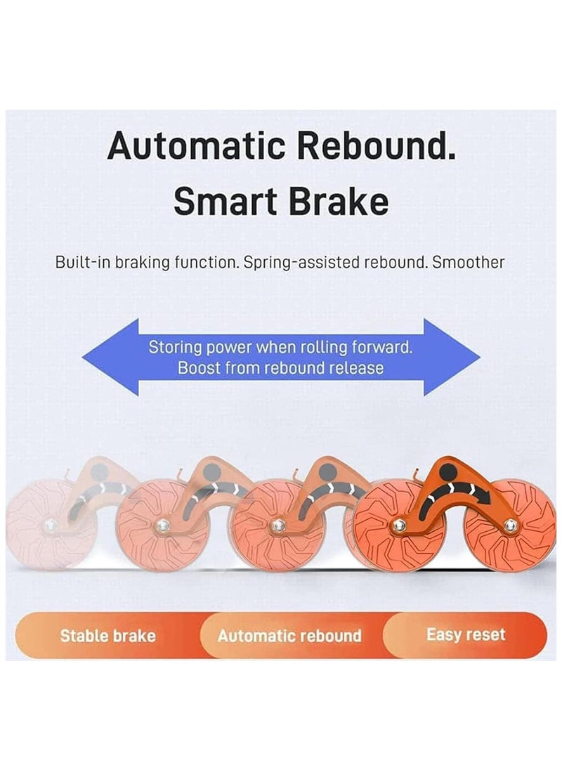 Generic - Abdominal Exercise Wheel, Automatic Rebound Ab Roller with Elbow Support, Non-Slip, Double Wheels for Core Strength & Abdominal Workout - Image 1