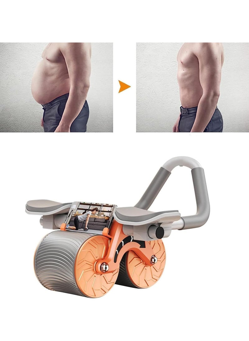 Generic - Abdominal Exercise Wheel, Automatic Rebound Ab Roller with Elbow Support, Non-Slip, Double Wheels for Core Strength & Abdominal Workout - Image 1