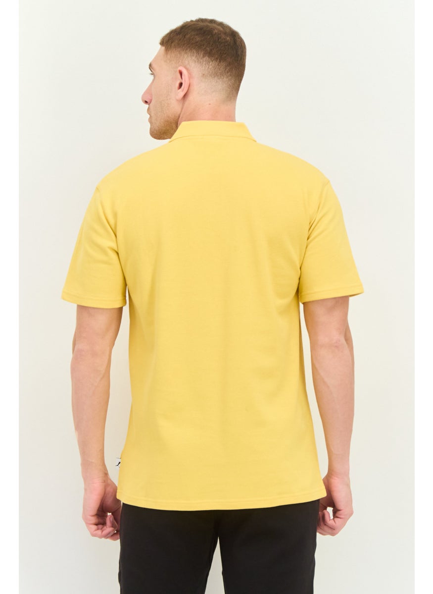 Puma x Select Men Sportswear Fit Short Sleeve Outdoor Polo Shirt, Yellow  - Image 2