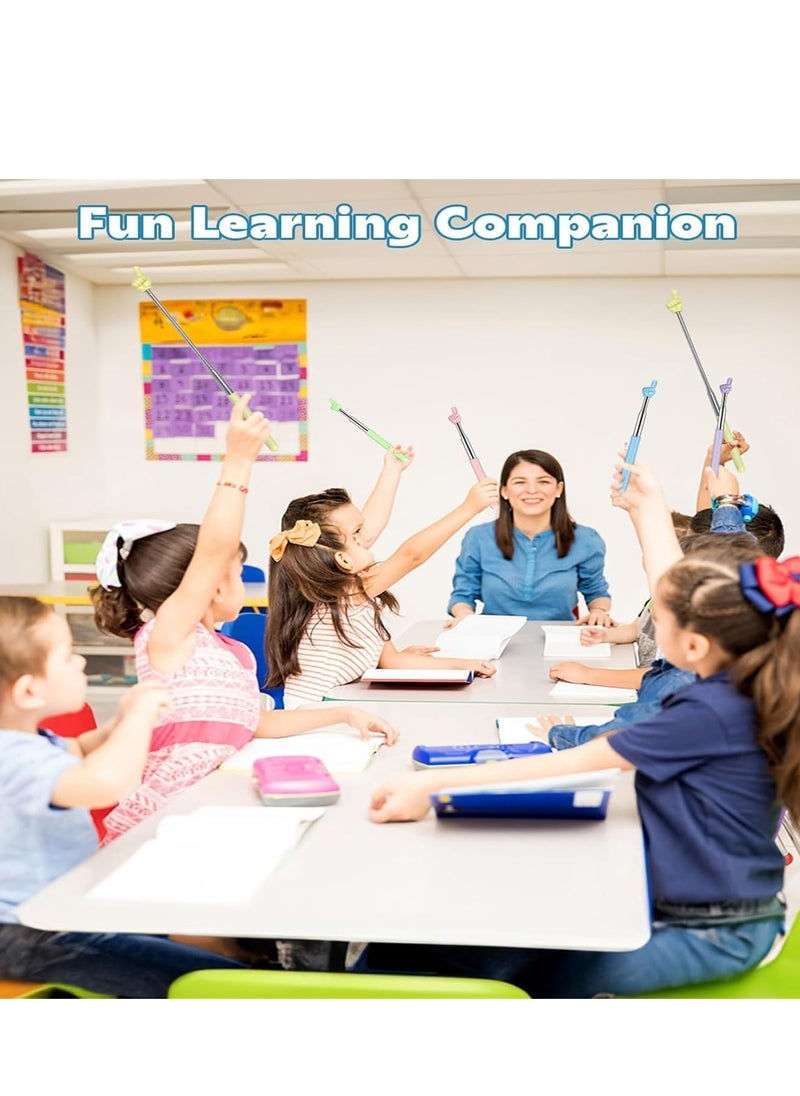 3 Pcs Telescopic Teachers Pointer, Extendable Hand Pointer Finger Pointer Stick, Mini Retractable Classroom Pointer for Elementary School Kindergarten Teacher, Classroom Supplies