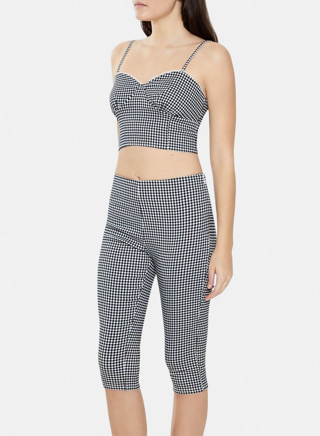 FOREVER 21 Gingham Sweetheart Cropped Cami - Image 3