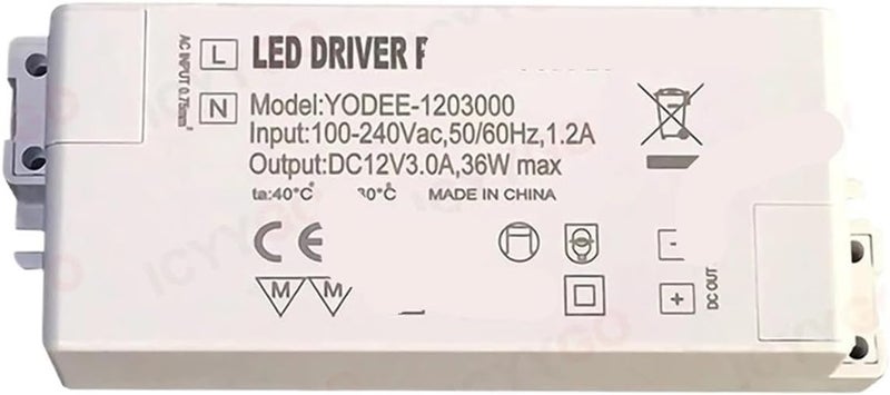 1PCS LED Driver Power Supply DC12V/24V(B-36W-12V-3.0A)