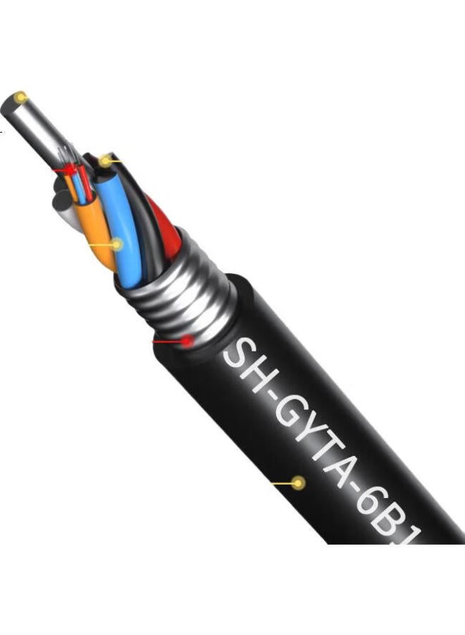 Suhao Gyta Outdoor Optical Cable, Telecom-Grade National Standard Optical Cable, 6-Core Optical Cable 1 Meter, Layer-Braided Single-Mode Armored Optical Cable, Outdoor Fiber Optic Cable Gyta - Image 3