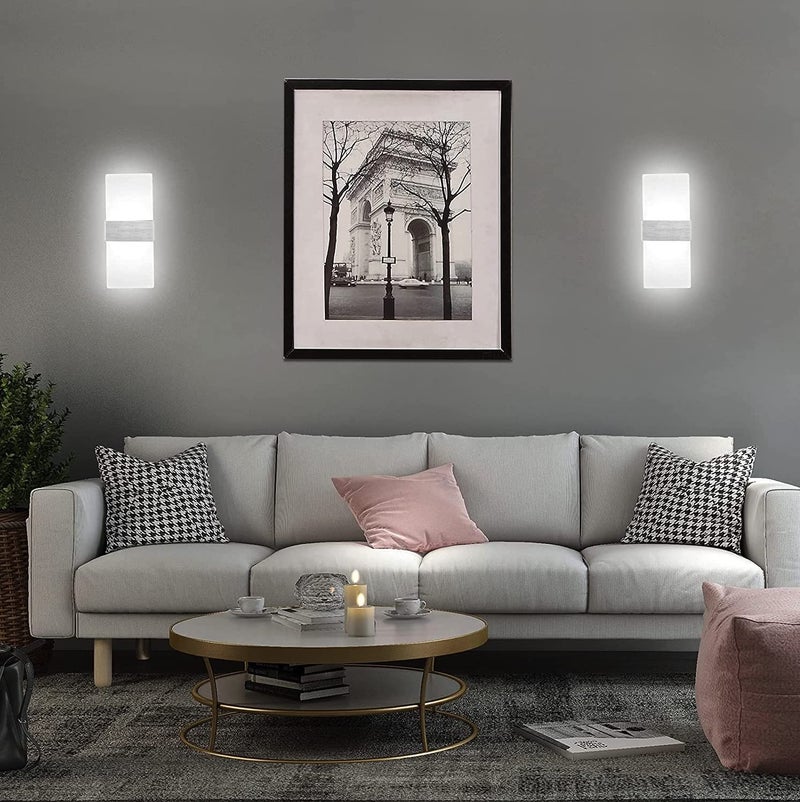 Groeien 15 Watts Rectangular Acrylic LED Wall Lamp- White (1) - Image 4