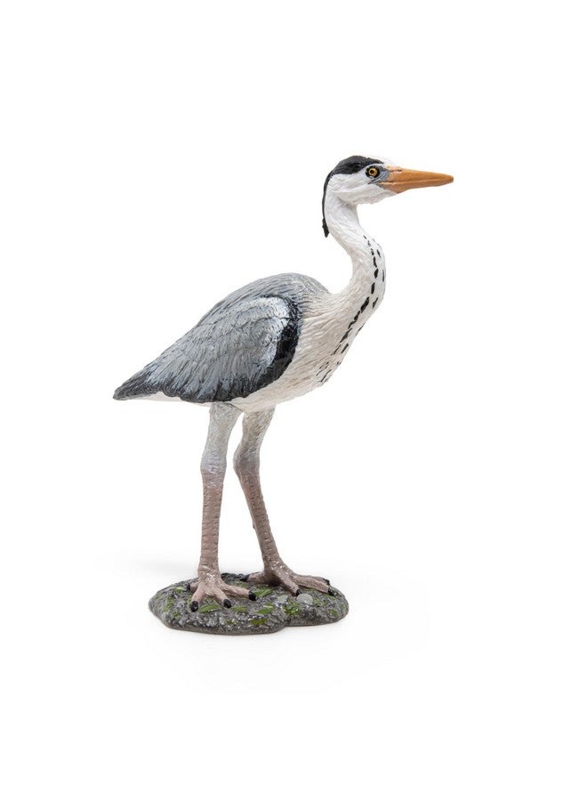 Papo Papo -Hand-Painted - Figurine -Wild Animal Kingdom -Grey Heron -50274 -Collectible - for Children - Suitable for Boys and Girls- from 3 Years Old - Image 1