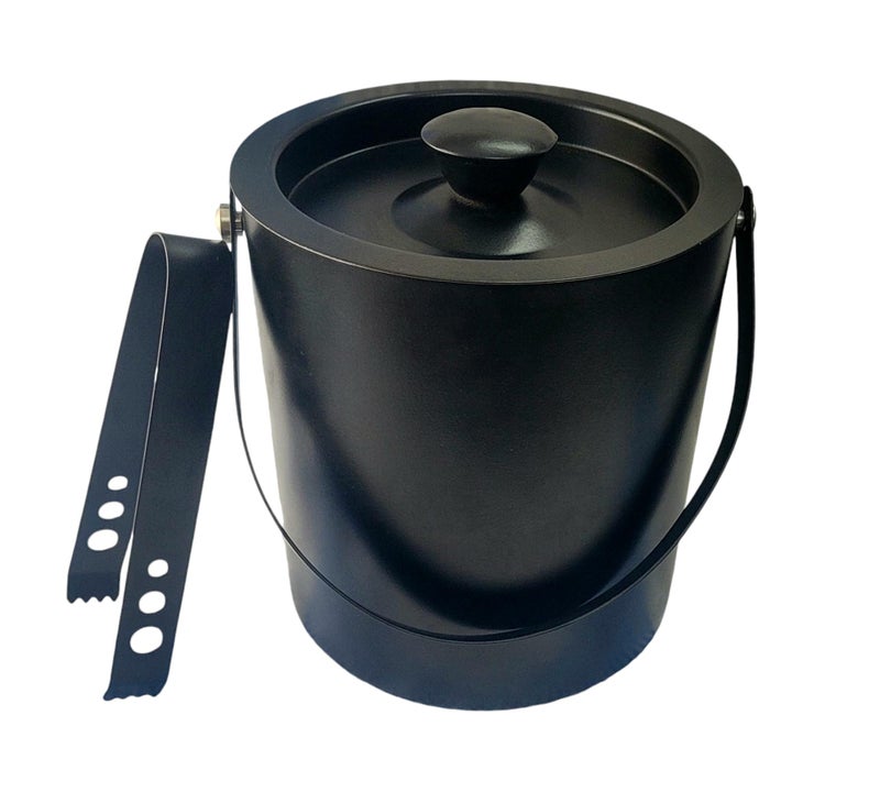 Proniks Barware Set with Ice Bucket (1.5L), Ice Tongs, Bottle Opener, Peg Measure and Ashtray for Home,Bars and Parties in Black Color - Image 2