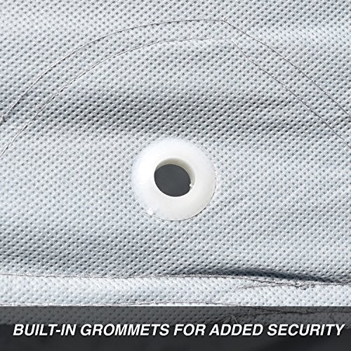 Budge غطاء SUV بجد ديرو 3 طبقات، مقاوم للماء، مضاد للخدوش، مقاوم للغبار، يناسب SUVs حتى 15'5"، رمادي - Image 5