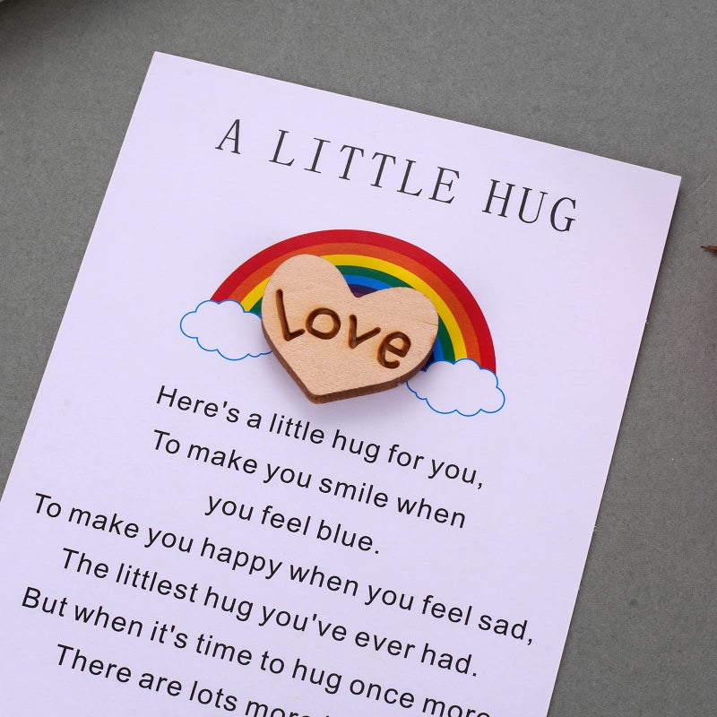 MIXJOY A Tinny Little Pocket Hug Token With Poem Card For Isolation Gift  Miss You  Thinking Of You  Quarantine Gift For Family And Friends - Image 2