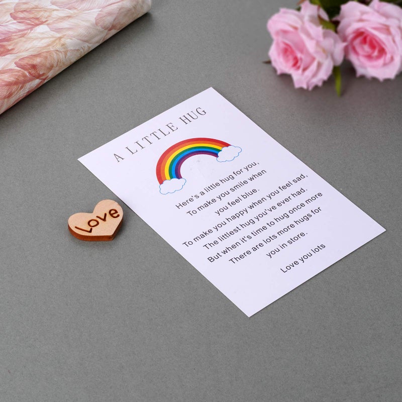 MIXJOY A Tinny Little Pocket Hug Token With Poem Card For Isolation Gift  Miss You  Thinking Of You  Quarantine Gift For Family And Friends - Image 4