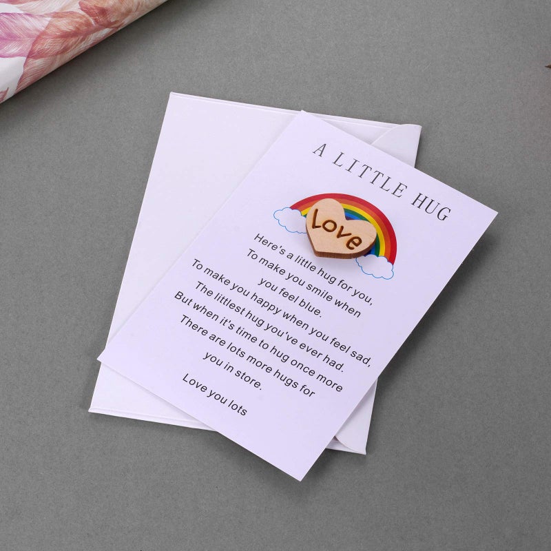 MIXJOY A Tinny Little Pocket Hug Token With Poem Card For Isolation Gift  Miss You  Thinking Of You  Quarantine Gift For Family And Friends - Image 3