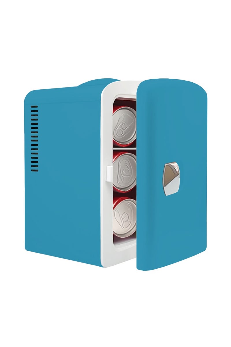 آي توما ثلاجة صغيرة 4 لتر ، 6 يمكن تبريد محمول ثلاجة شخصية للرعاية ، ثلاجة صغيرة مدمجة للمكتب ، غرفة النوم ، سكن النوم - Image 1