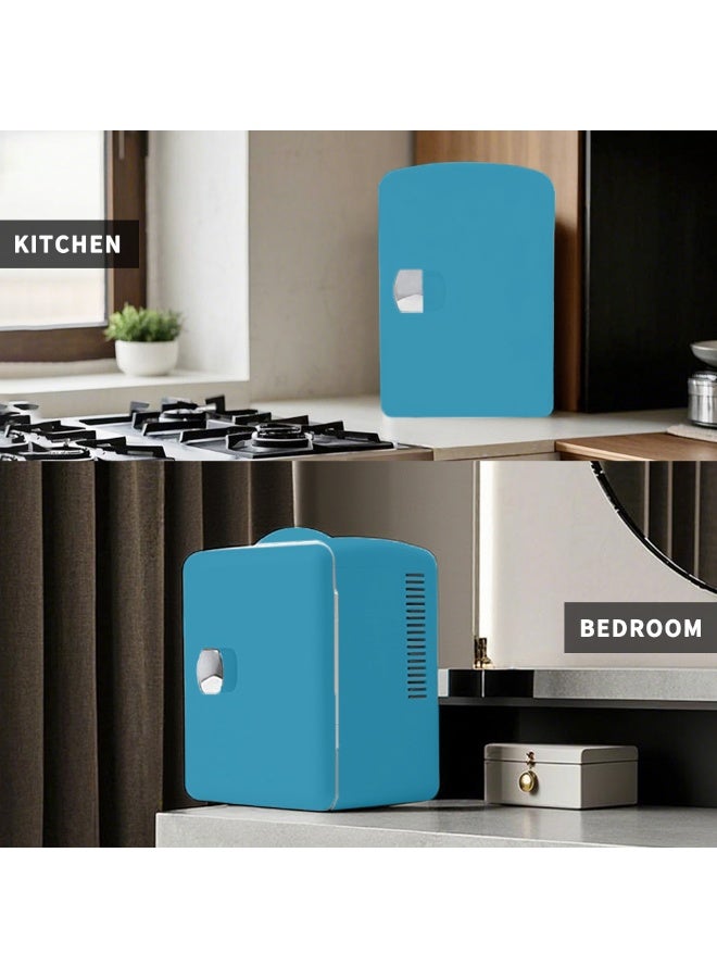 آي توما ثلاجة صغيرة 4 لتر ، 6 يمكن تبريد محمول ثلاجة شخصية للرعاية ، ثلاجة صغيرة مدمجة للمكتب ، غرفة النوم ، سكن النوم - Image 3