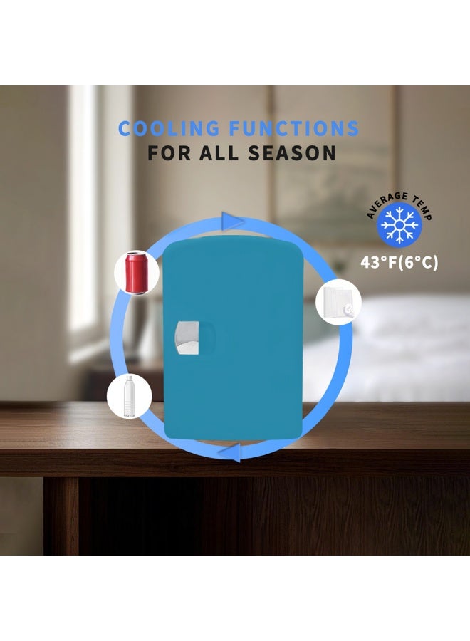 آي توما ثلاجة صغيرة 4 لتر ، 6 يمكن تبريد محمول ثلاجة شخصية للرعاية ، ثلاجة صغيرة مدمجة للمكتب ، غرفة النوم ، سكن النوم - Image 2