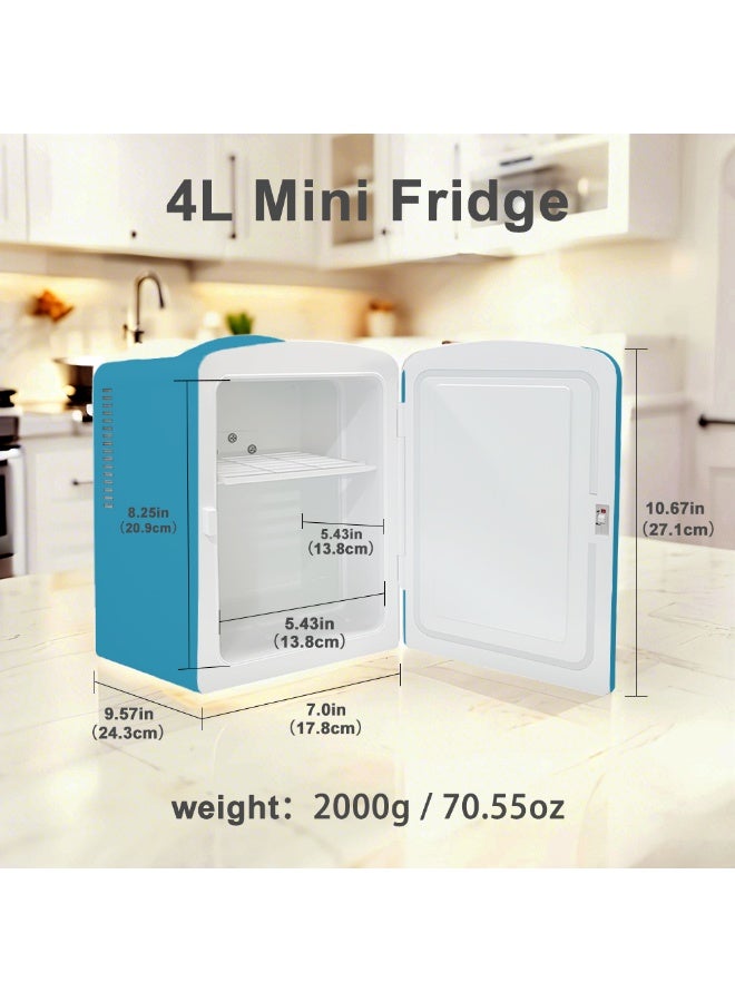 آي توما ثلاجة صغيرة 4 لتر ، 6 يمكن تبريد محمول ثلاجة شخصية للرعاية ، ثلاجة صغيرة مدمجة للمكتب ، غرفة النوم ، سكن النوم - Image 5