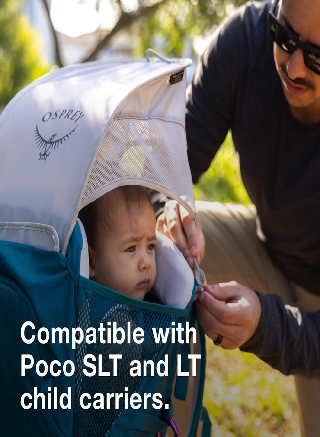 OSPREY حقيبة ظهر لحمل الأطفال أوسبري بوكو LT مع مظلة شمسية، فضي - Image 4