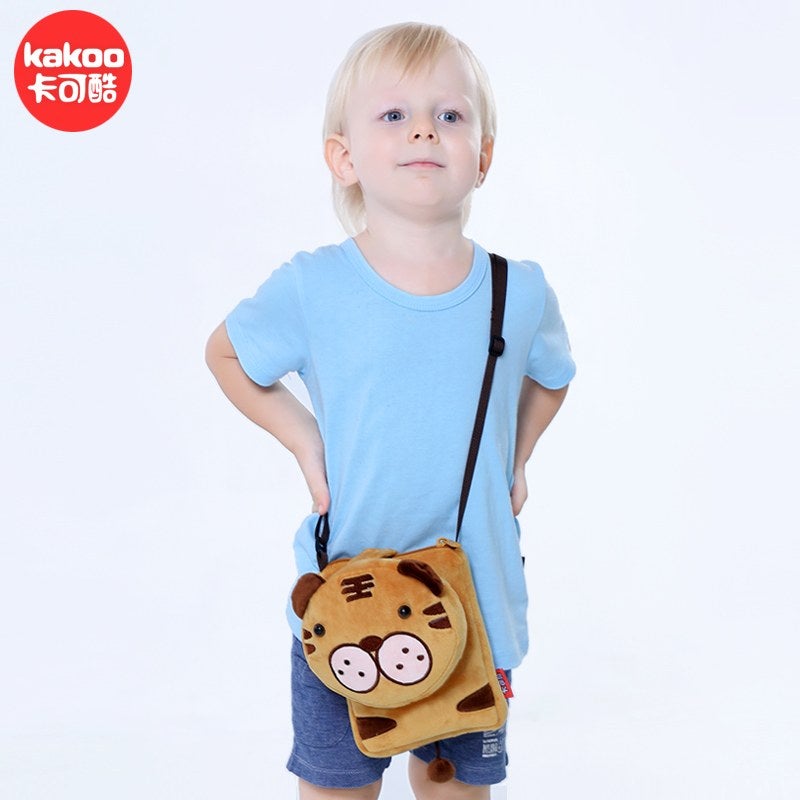 Plush Kids Crossbody Bag, Monkey Animal Design, Soft Lightweight Shoulder Bag for Daily Outings - Image 5